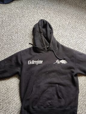 Civil Regime Black Graphic Pullover Hoodie